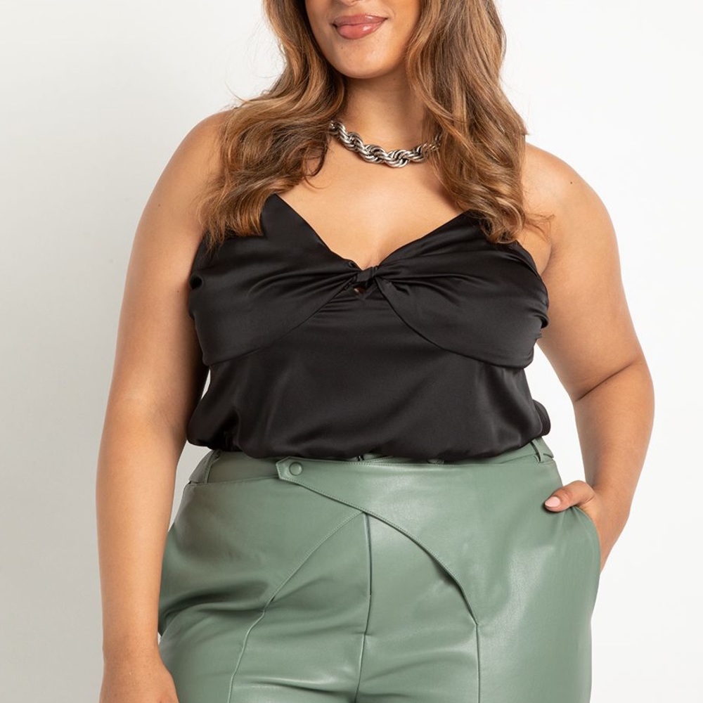 NWT eloquii Twist Detail Satin Cami Size 24